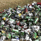 A pile of beer trash.